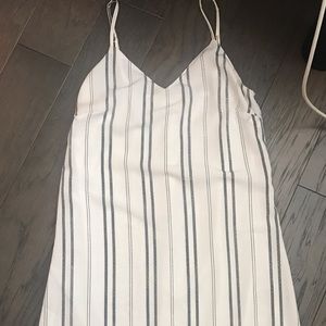 STRIPED A-LINE DRESS